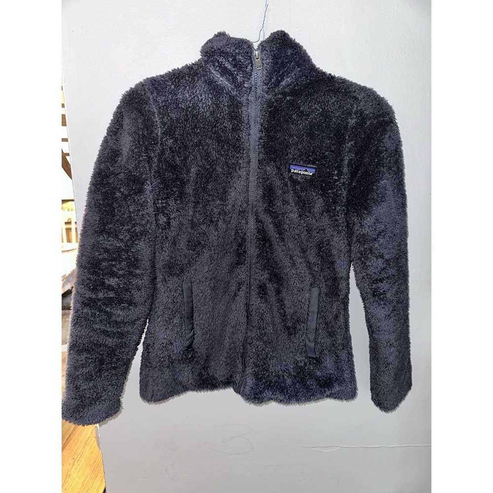 Women's Patagonia Los Gatos High Pile Full Zip Fleece Jacket Blue Gray Size S
